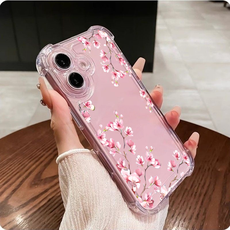 Phone Cases Pinterest - Çiçekli Kiraz Desenli Telefon Kılıfı iPhone