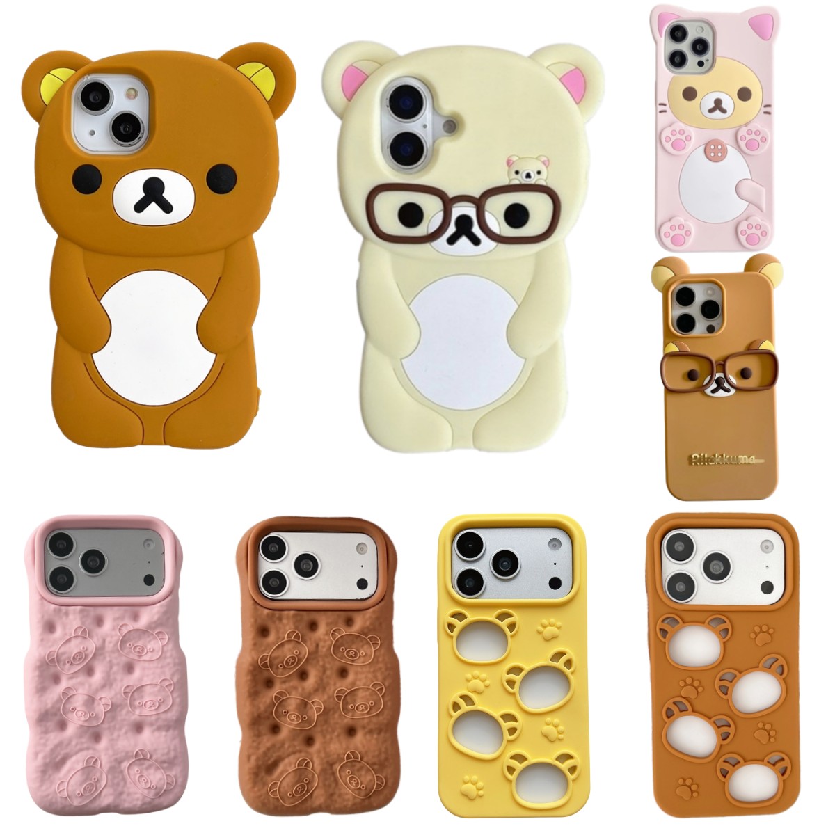 Phone Cases Cute Iphone 13 - Çok Sevimli 3D Çizgi Film Ayıcık