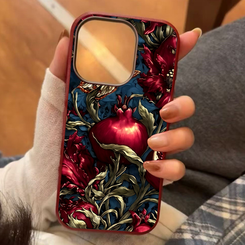 Phone Cases Vintage - Vintage Nar Desenli TPU Sanatsal Telefon
