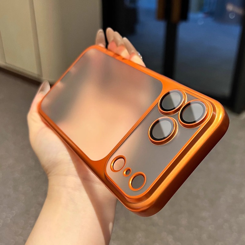 Matte Frosted Case - Resmi Kozmik Turuncu Kaplama Buzlu Şeffaf