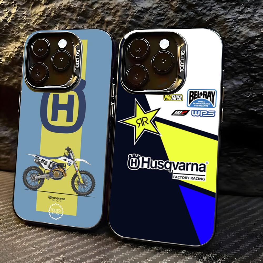 Phone Cases Bulk - Motosiklet H-Husqvarnaes-S Telefon Kılıfı lMDColor Gümüş