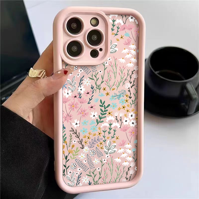 Phone Cases Xiaomi - Pembe Yüksek Kaliteli Bambu Çiçek Desenli