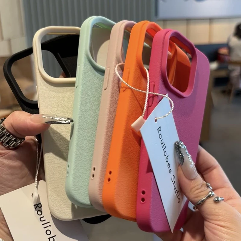 Phone Cases Rhode - Şeker Renkli Liçi Desenli Yumuşak Telefon