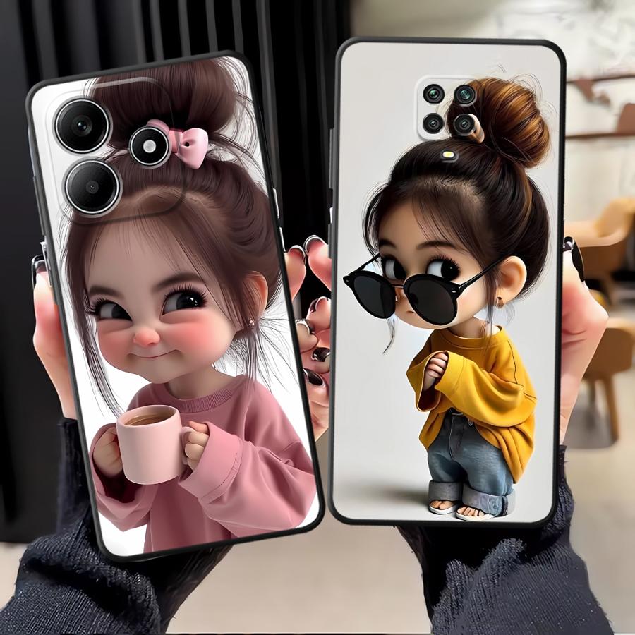 Phone Cases Xiaomi - Karikatür Kız Desenli Telefon Kılıfı Xiaomi
