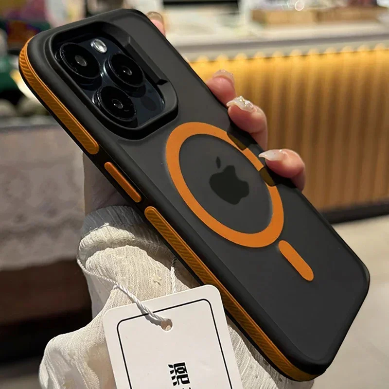 Matte Frosted Case - Yeni İki Renkli Mat Buzlu Manyetik