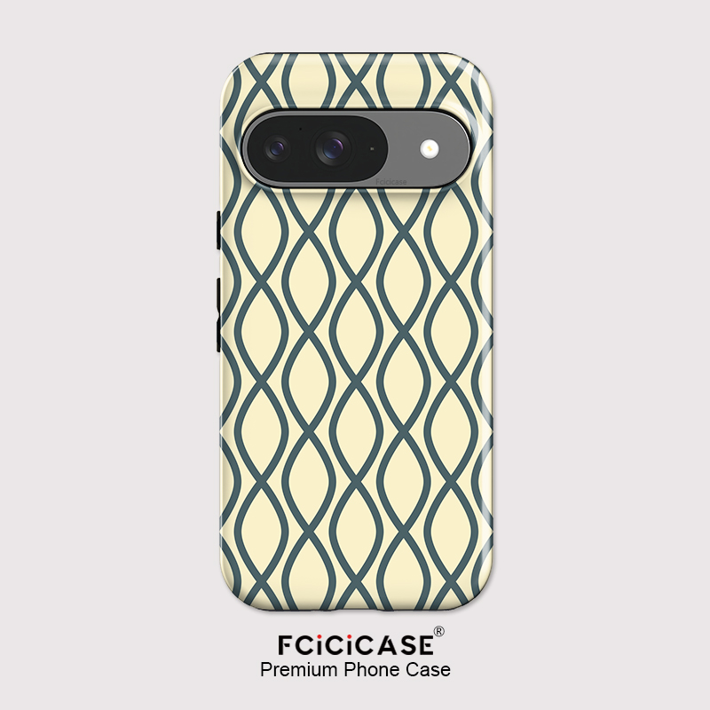 Phone Cases Google Pixel 9 - Fcicicase Moda Çizgili Baskılı Telefon Kılıfı