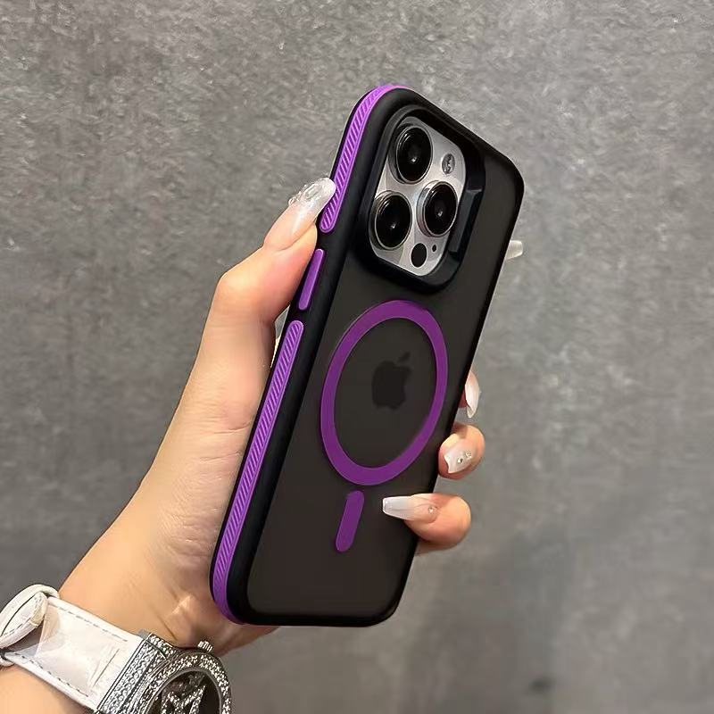 Matte Frosted Case - Yeni Çift Renkli Mat Buzlu Manyetik