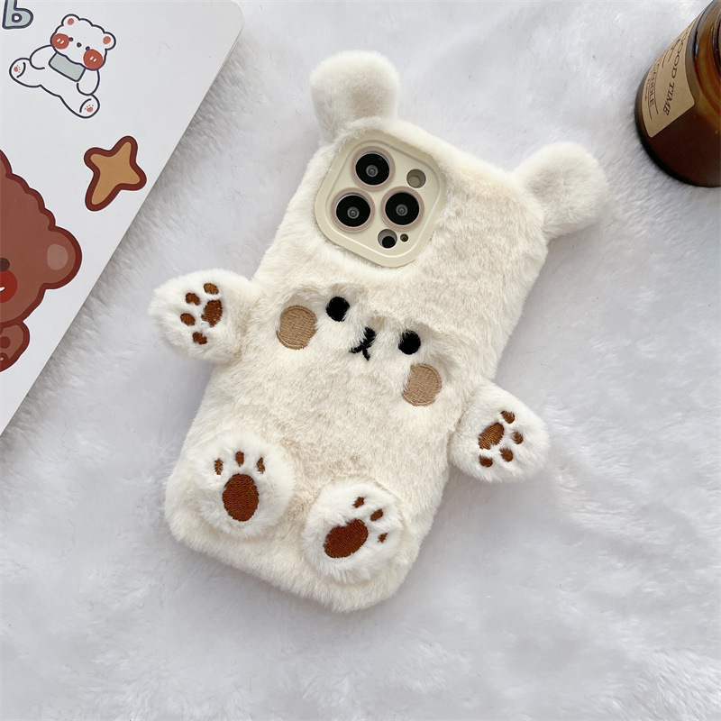 Kore 3D Çizgi Film Ayı Tüylü P - Phone Cases Protective incelemesi ve fiyatı