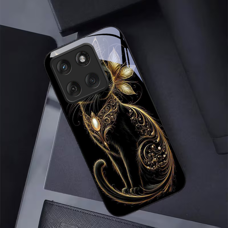Mistik Altın İnci Kedi Siyah C - Phone Cases Motorola incelemesi ve fiyatı