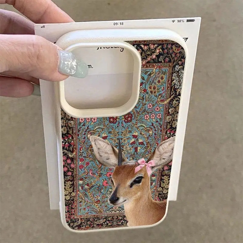 Vintage Geyik Desenli Silikon  - Phone Cases Vintage incelemesi ve fiyatı