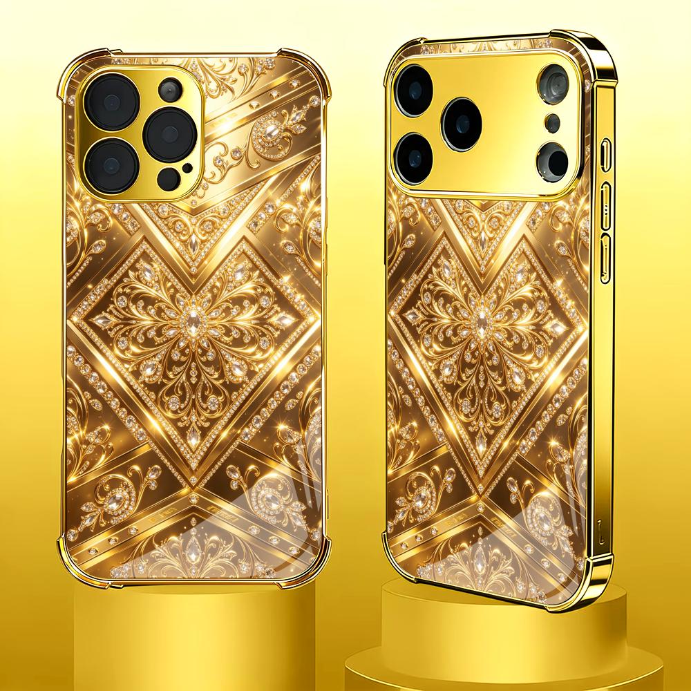 Şık Altın Barok cam telefon kı - Phone Cases Rhode incelemesi ve fiyatı