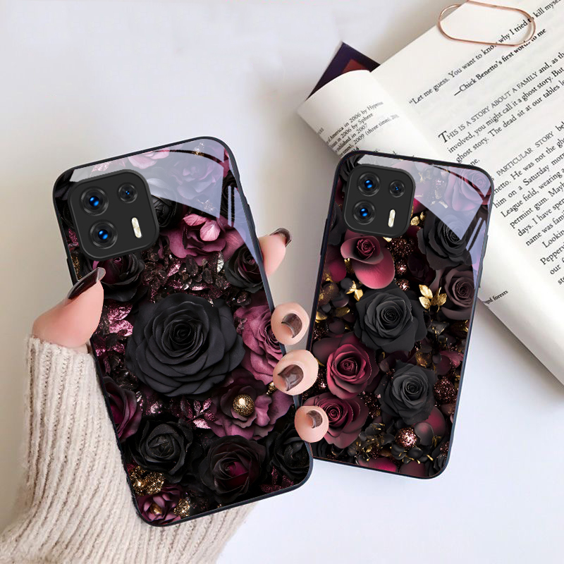 Şarap kırmızısı çiçek yaprakla - Phone Cases Motorola incelemesi ve fiyatı