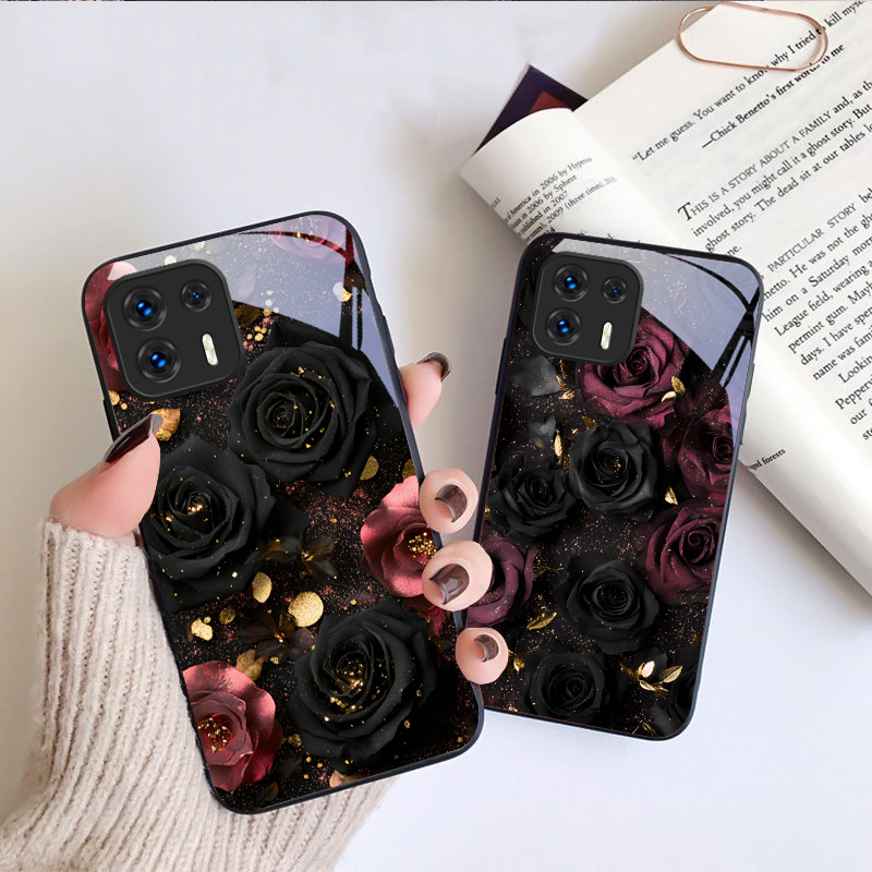 Şarap kırmızısı çiçek yaprakla - Phone Cases Motorola incelemesi ve fiyatı