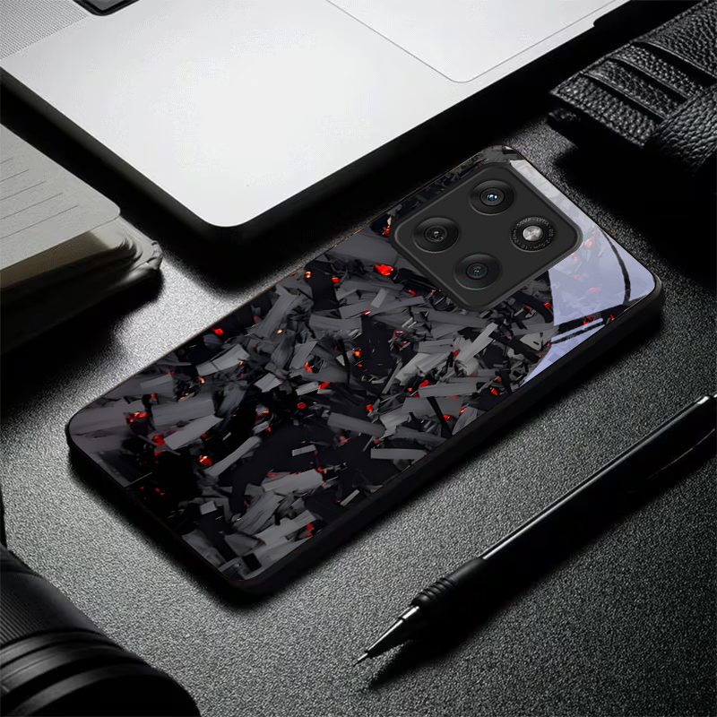 Koyu Parçalı Alevler Siyah Cam - Phone Cases Motorola incelemesi ve fiyatı