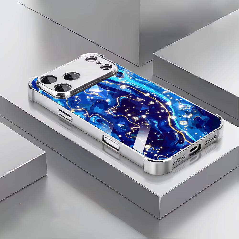 Zarif Koyu Mavi dokulu cam tel - Phone Cases Rhode incelemesi ve fiyatı