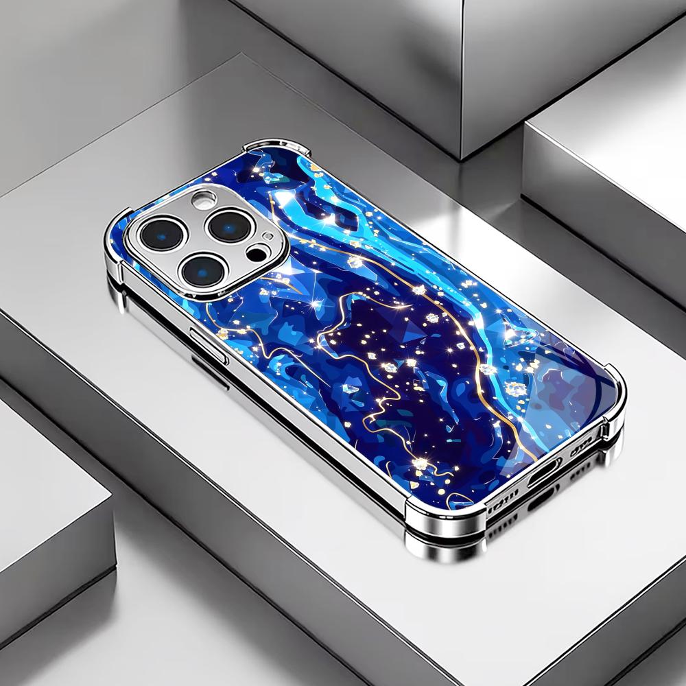 Zarif Koyu Mavi dokulu cam tel - Phone Cases Rhode incelemesi ve fiyatı