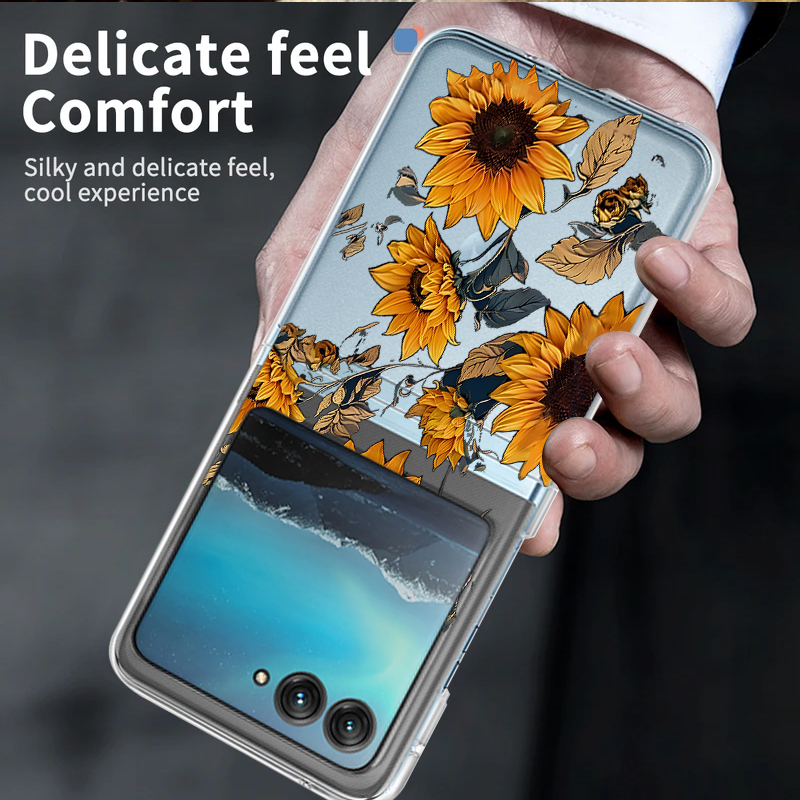 Ayçiçeği Desenli Şeffaf Telefo - Phone Cases Motorola incelemesi ve fiyatı