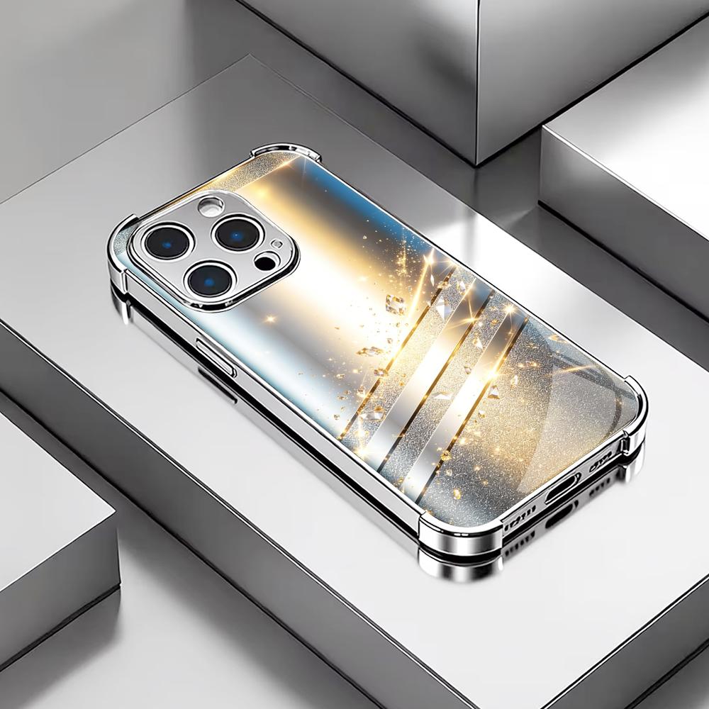 Lüks minimalist gümüş cam tele - Phone Cases Rhode incelemesi ve fiyatı