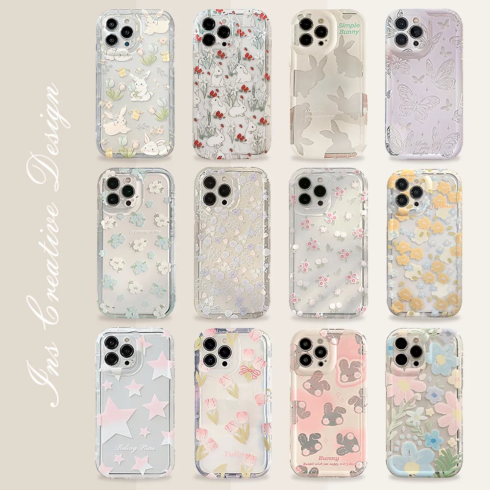Sevimli Karikatür Tavşan Çiçek - Phone Cases Cute Iphone 13 incelemesi ve fiyatı