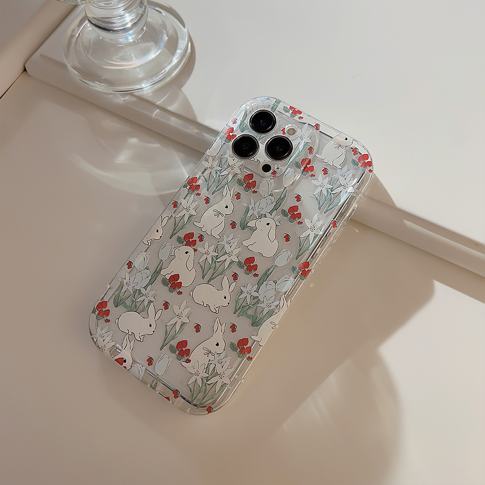 Sevimli Karikatür Tavşan Çiçek - Phone Cases Cute Iphone 13 incelemesi ve fiyatı