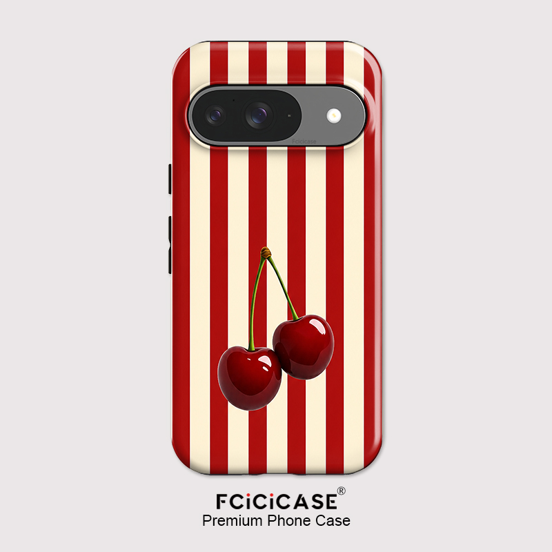 Fcicicase Kiraz Şerit Desenli  - Phone Cases Google Pixel 9 incelemesi ve fiyatı