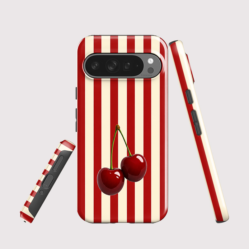 Fcicicase Kiraz Şerit Desenli  - Phone Cases Google Pixel 9 incelemesi ve fiyatı