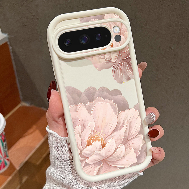 Pembe Çiçek Desenli Yumuşak TP - Phone Cases Google Pixel 9 incelemesi ve fiyatı
