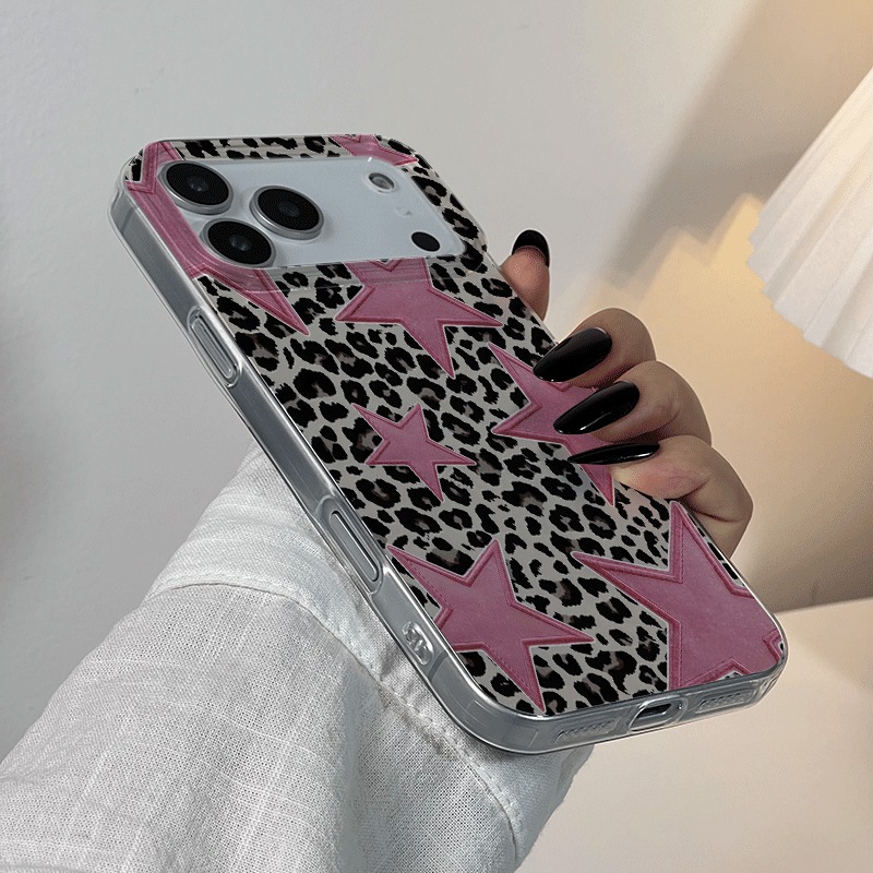 Pembe Yıldızlı Leopar Desenli  - Phone Cases Pinterest incelemesi ve fiyatı