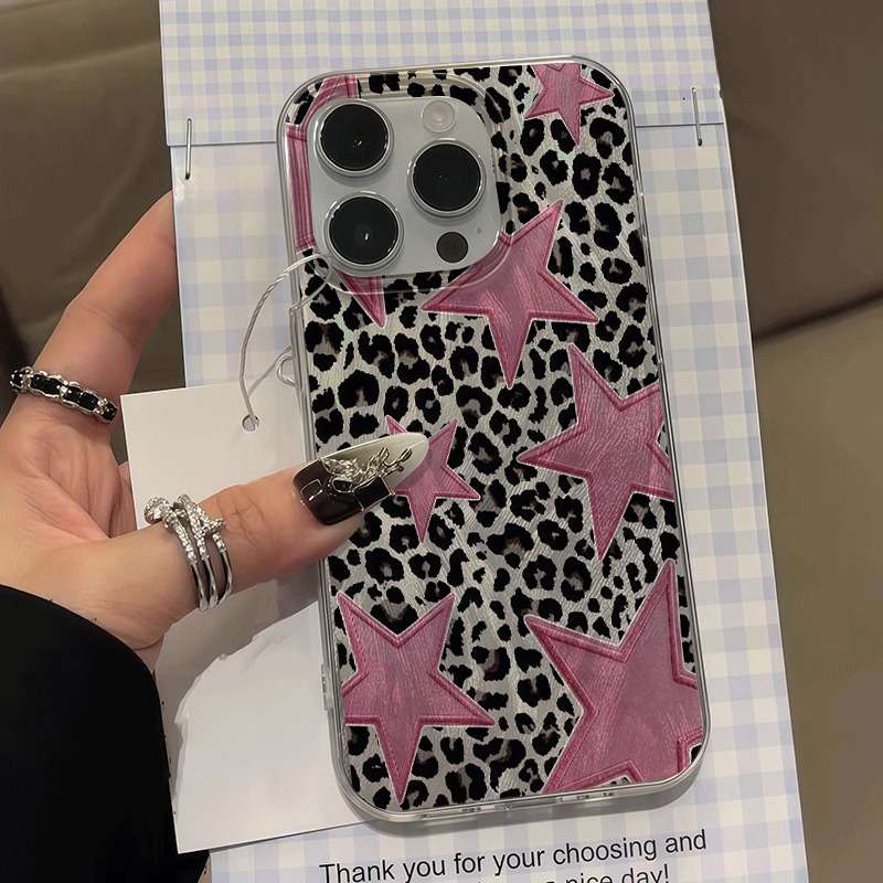 Pembe Yıldızlı Leopar Desenli  - Phone Cases Pinterest incelemesi ve fiyatı