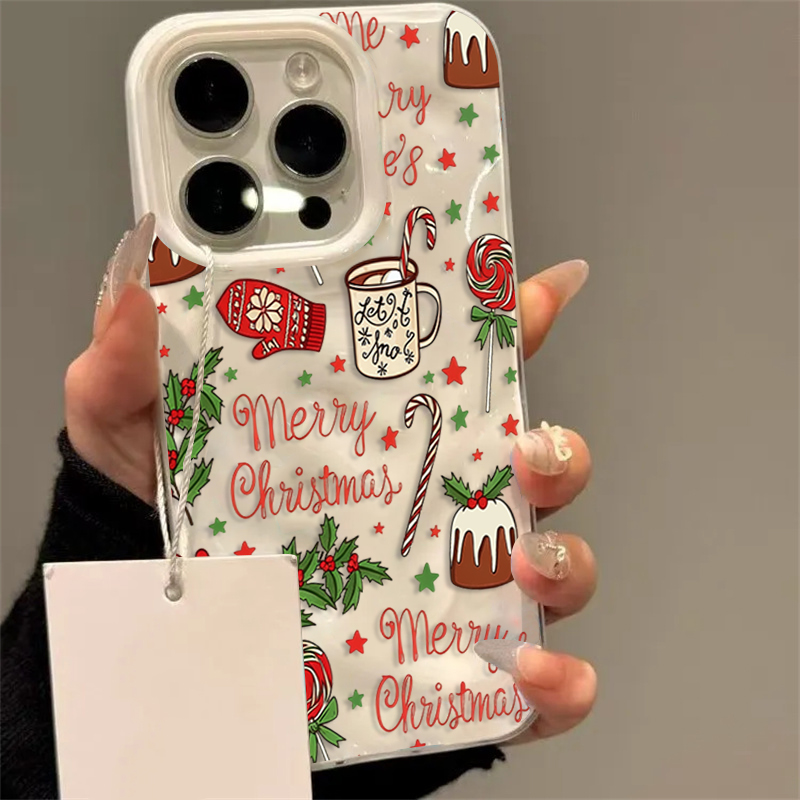 Sevimli Şenlikli Noel Desenli  - Phone Cases Cute Iphone 13 incelemesi ve fiyatı