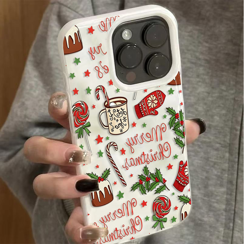 Sevimli Şenlikli Noel Desenli  - Phone Cases Cute Iphone 13 incelemesi ve fiyatı