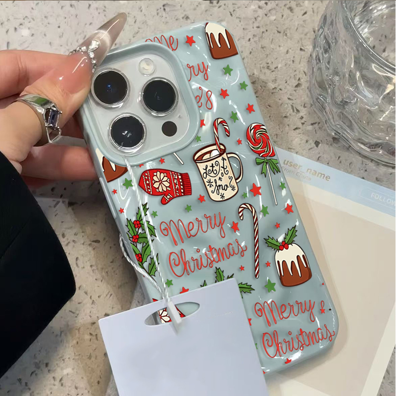 Sevimli Şenlikli Noel Desenli  - Phone Cases Cute Iphone 13 incelemesi ve fiyatı
